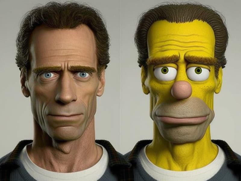 KI-Verwandlung der Simpsons